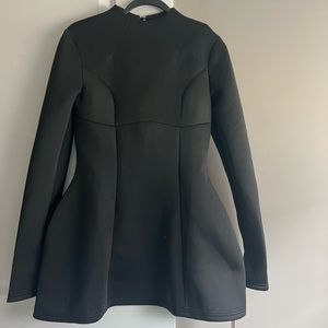 Black elegant long sleeve dress